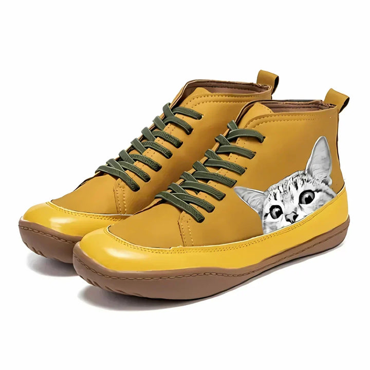 Yvette Cat Print Ankle Boot