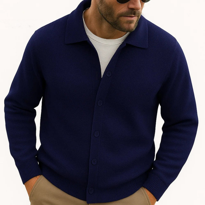 Travis Polo Button Cardigan