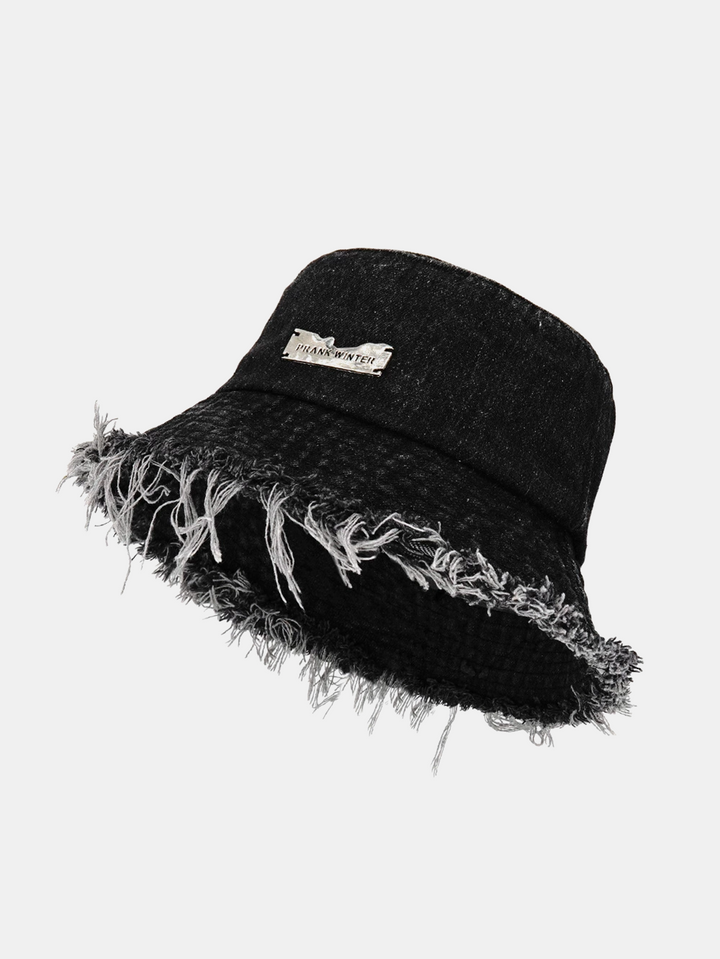Declan Frayed Edge Bucket Hat