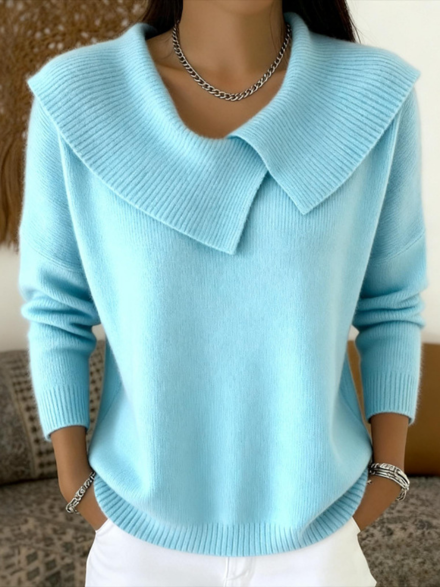 Adeline Folded Collar Sweater