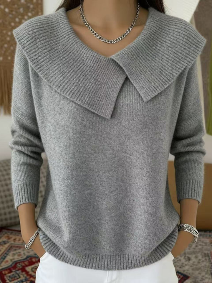 Adeline Folded Collar Sweater