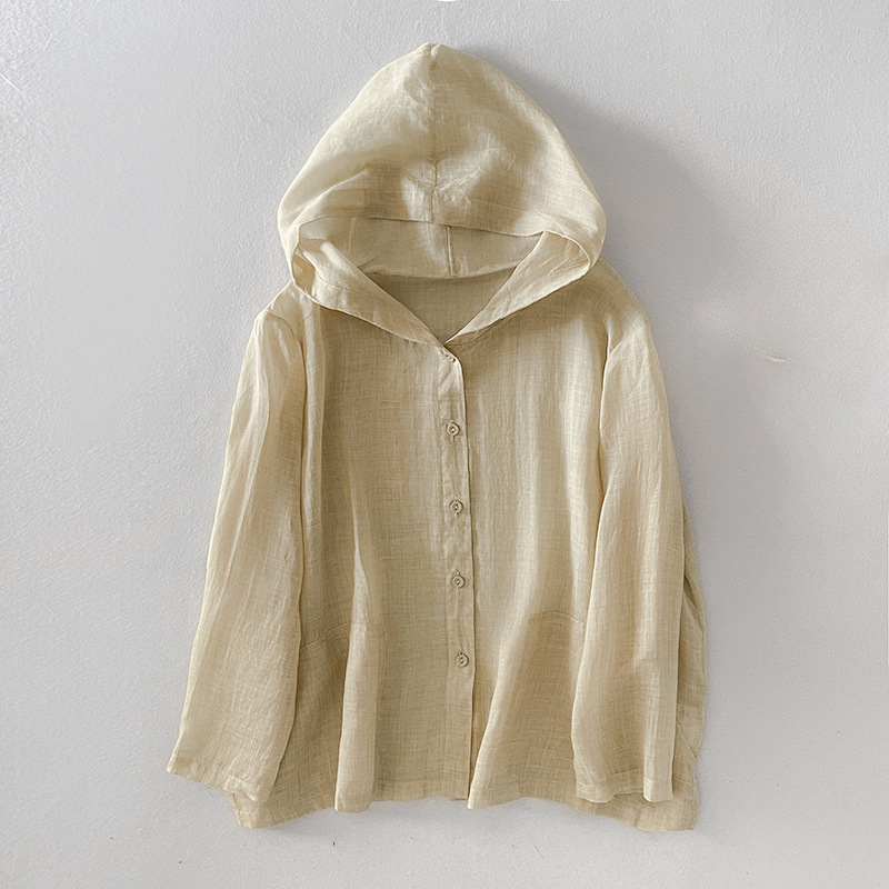 Anya Summer Linen Hoodie