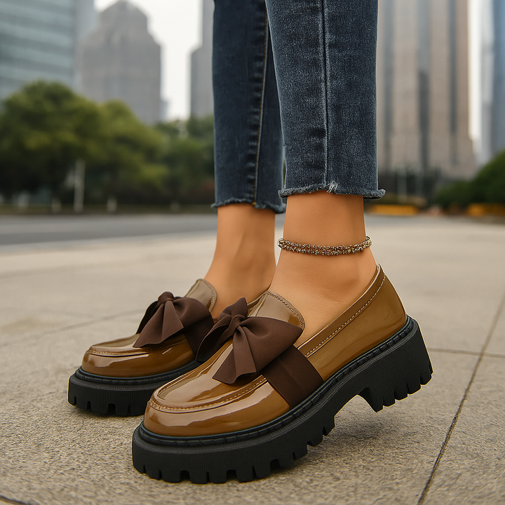 Soana Bow Rise Platform Loafers