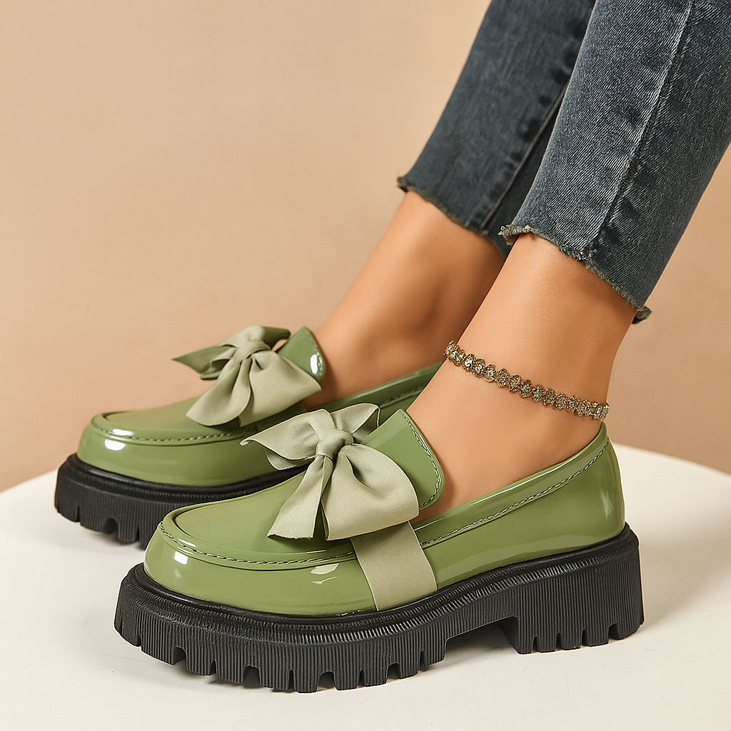 Soana Bow Rise Platform Loafers