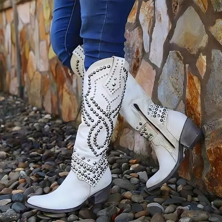 Odalina Studded Western Boots