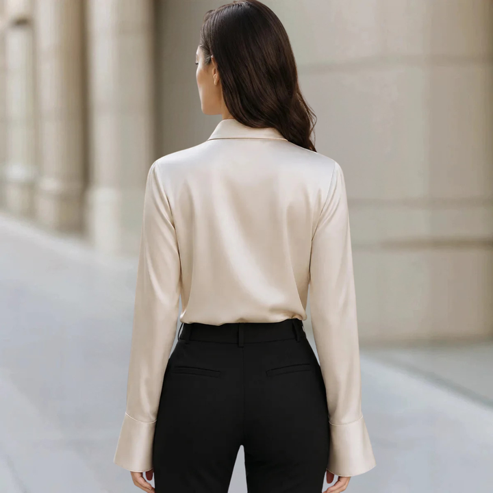 Bryna Asymmetric Collar Blouse