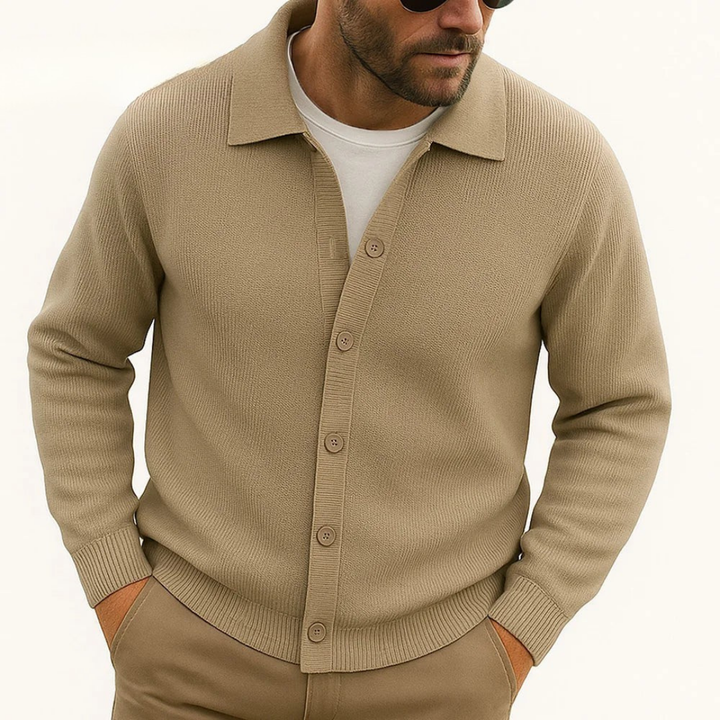 Travis Polo Button Cardigan
