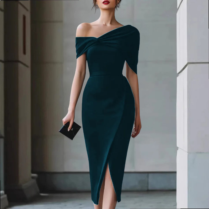 Zara Off Shoulder Midi Dress