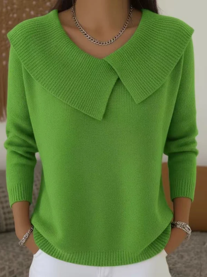 Adeline Folded Collar Sweater