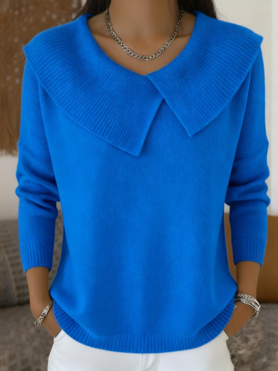 Adeline Folded Collar Sweater