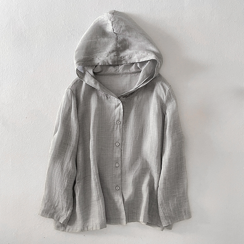 Anya Summer Linen Hoodie