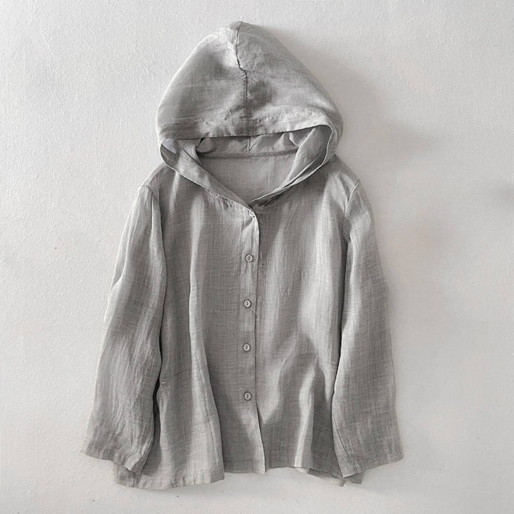 Anya Summer Linen Hoodie