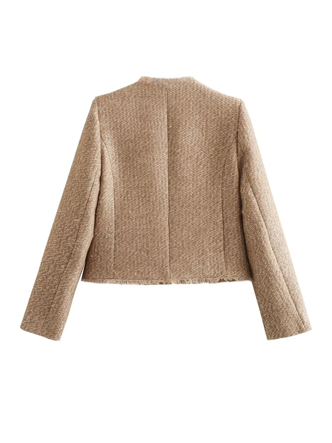 Marchelle Button Front Tweed Jacket