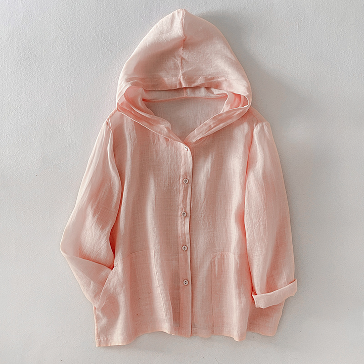 Anya Summer Linen Hoodie