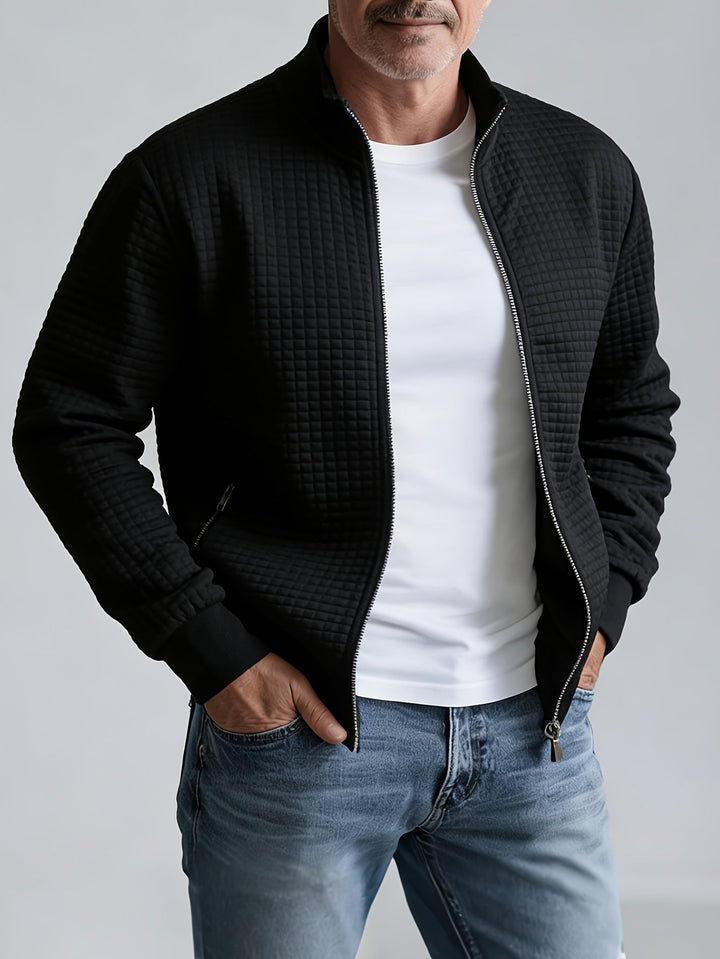 Evander Stand-Collar Zip Jacket