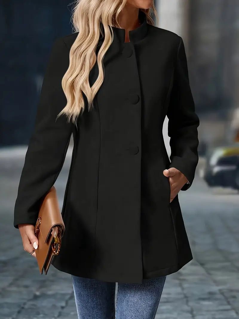 Theona Stand Collar Coat