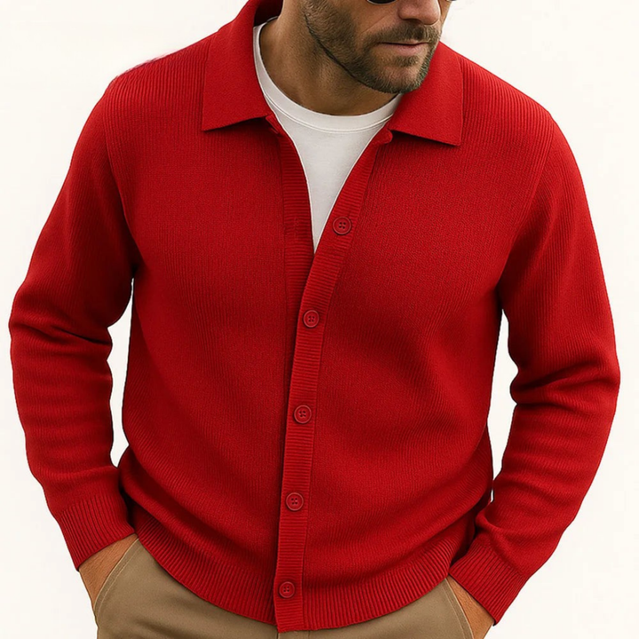 Travis Polo Button Cardigan