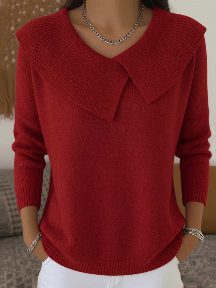 Adeline Folded Collar Sweater