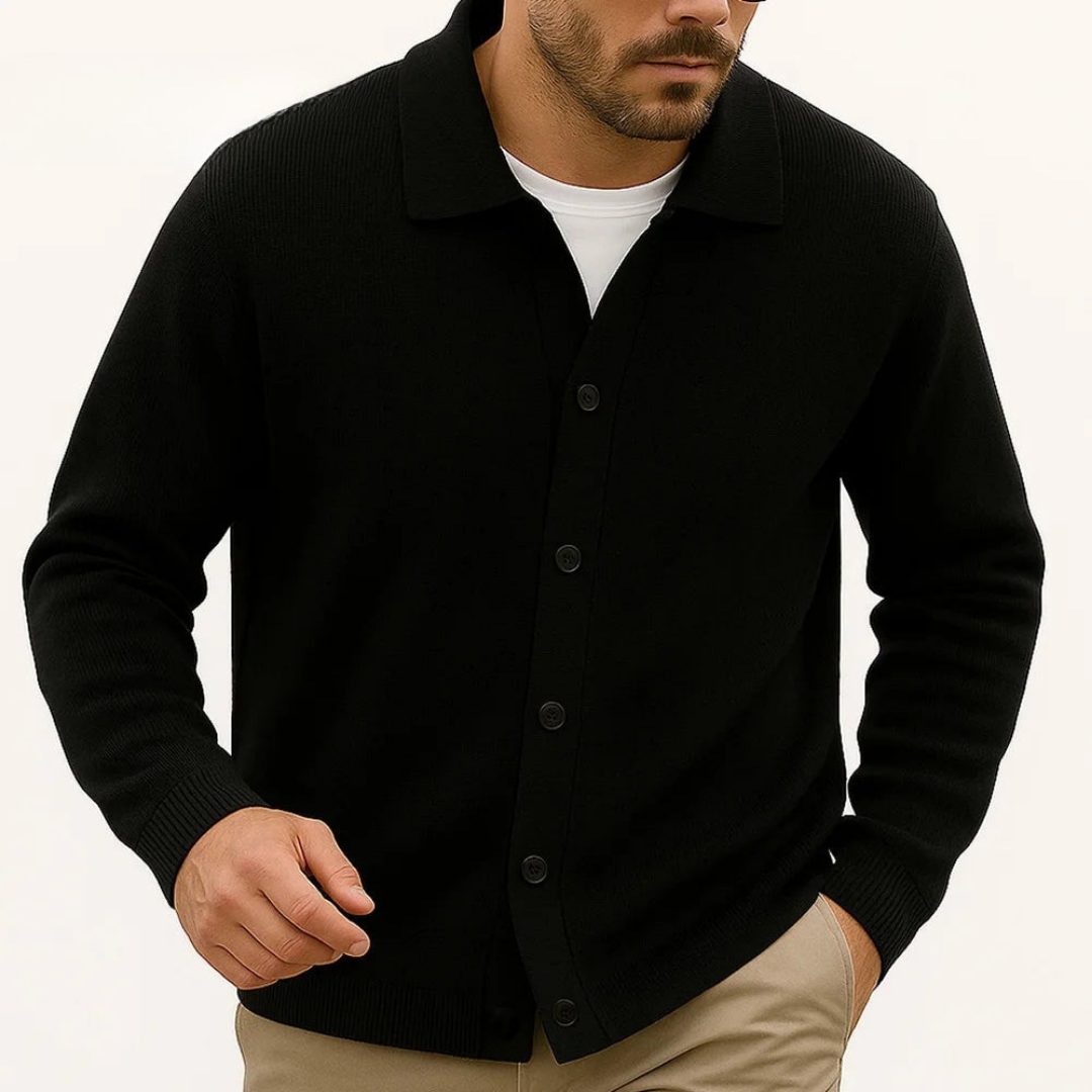 Travis Polo Button Cardigan