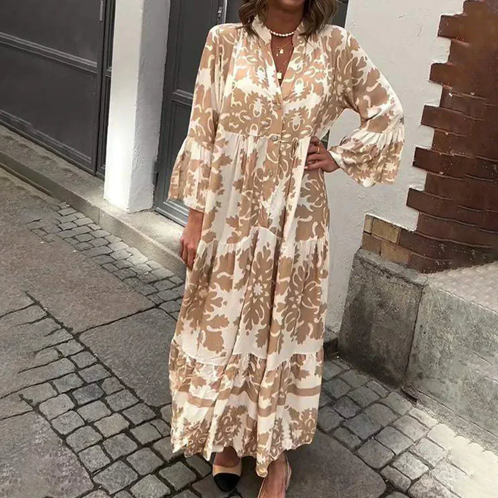 Rayna Boho Printed Midi Dress