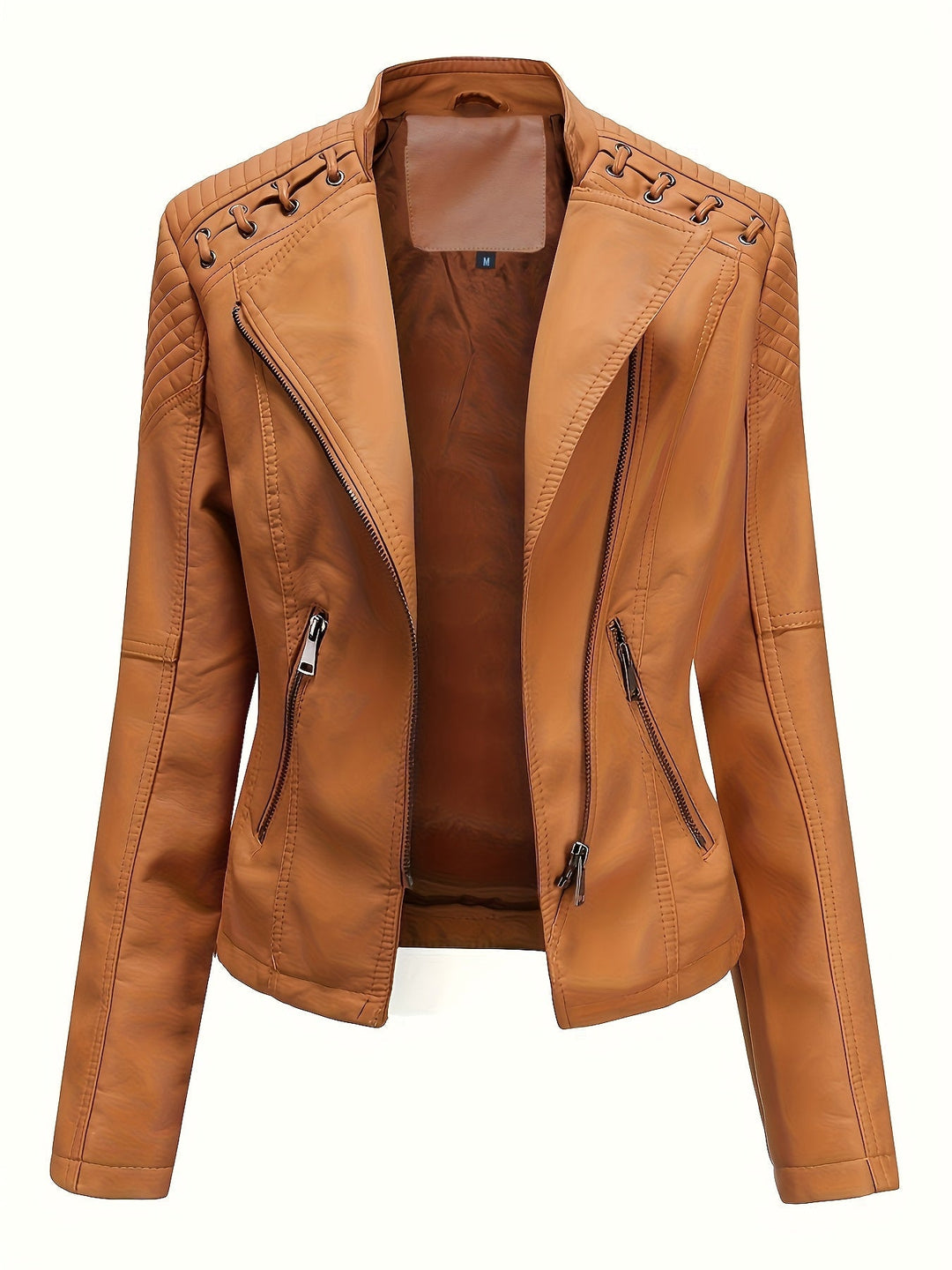 Rowena Asymmetric Zip Moto Jacket