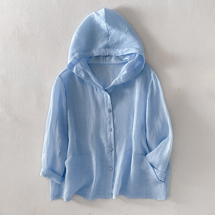 Anya Summer Linen Hoodie