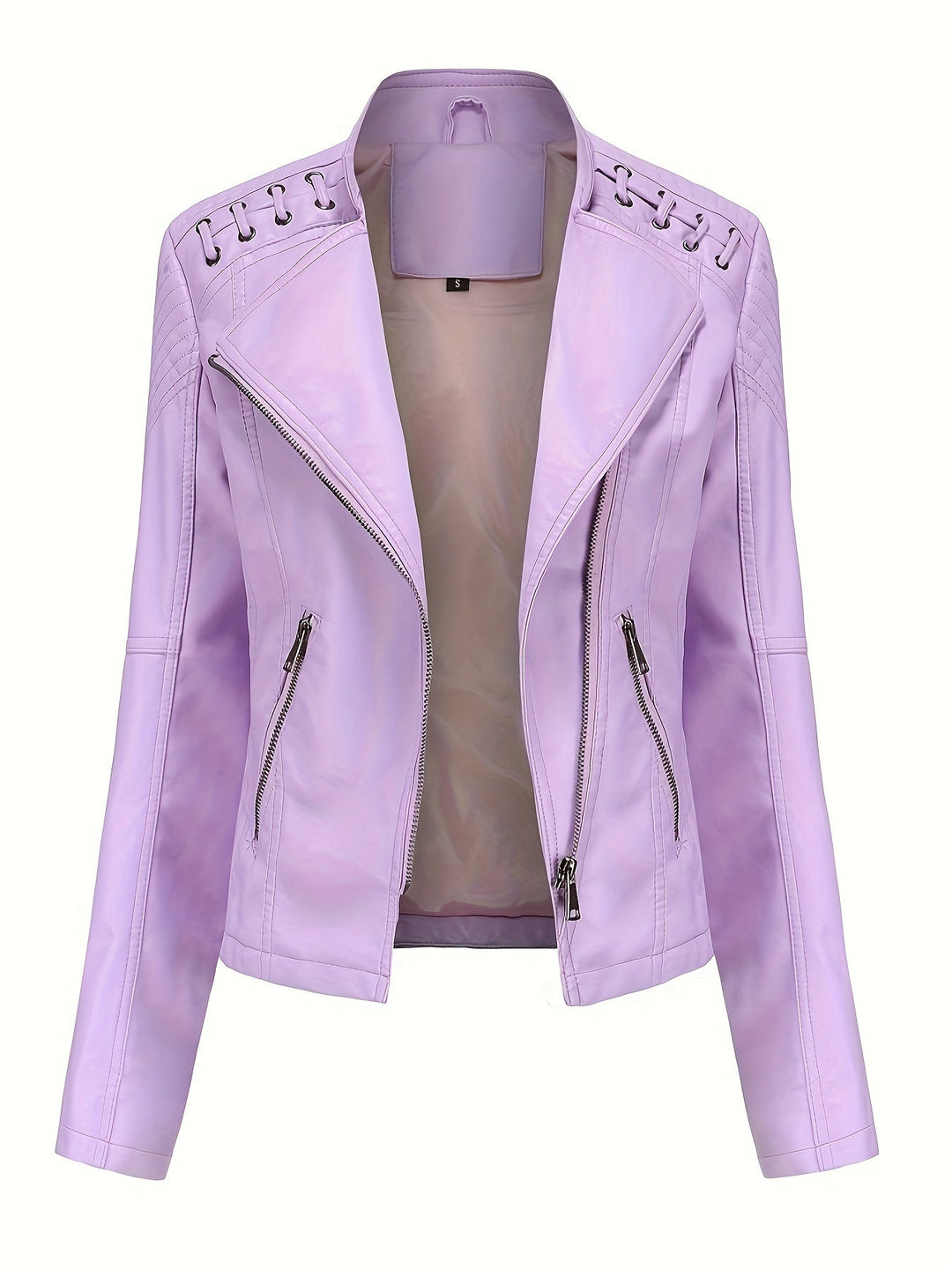 Rowena Asymmetric Zip Moto Jacket