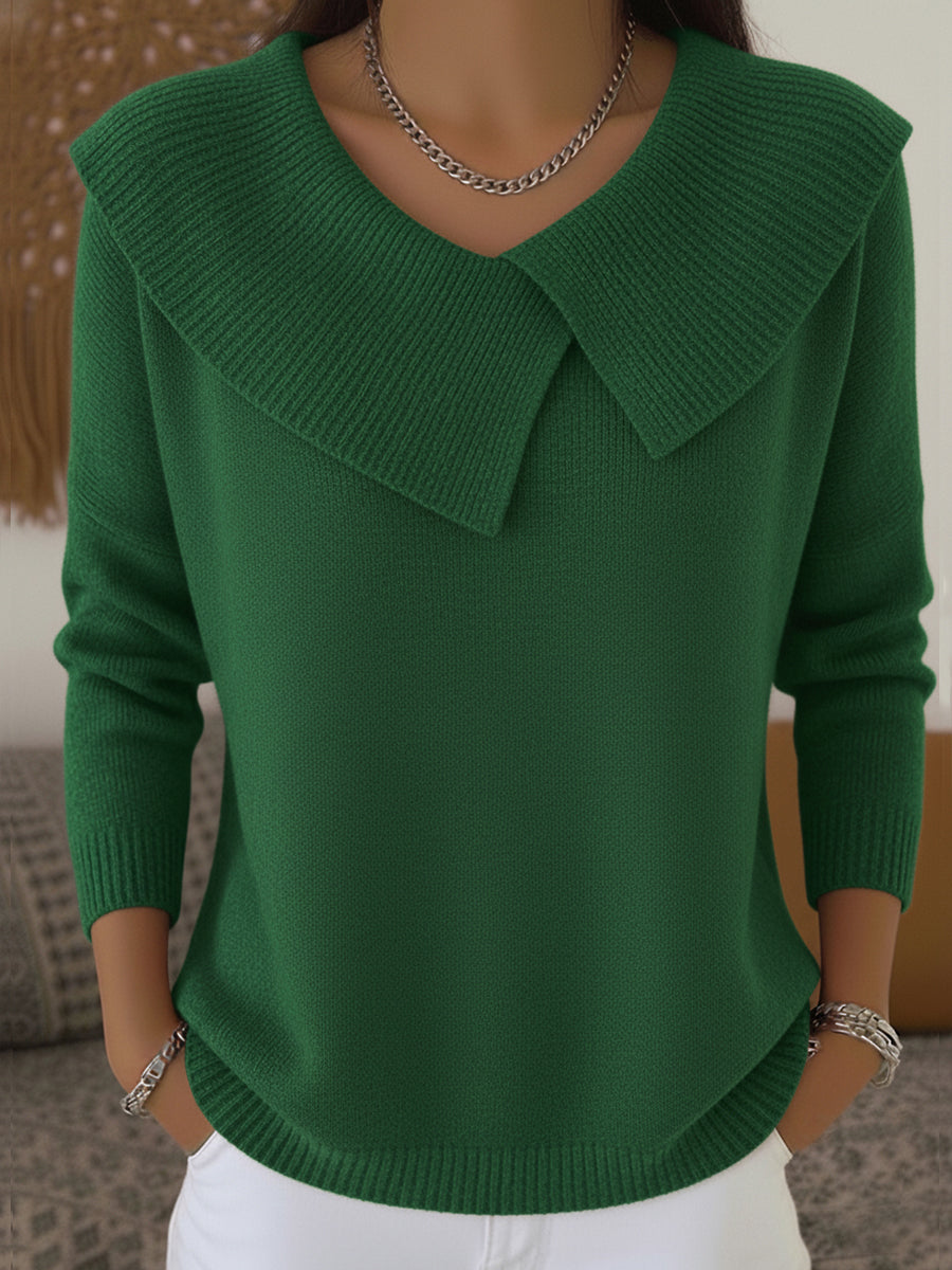 Adeline Folded Collar Sweater
