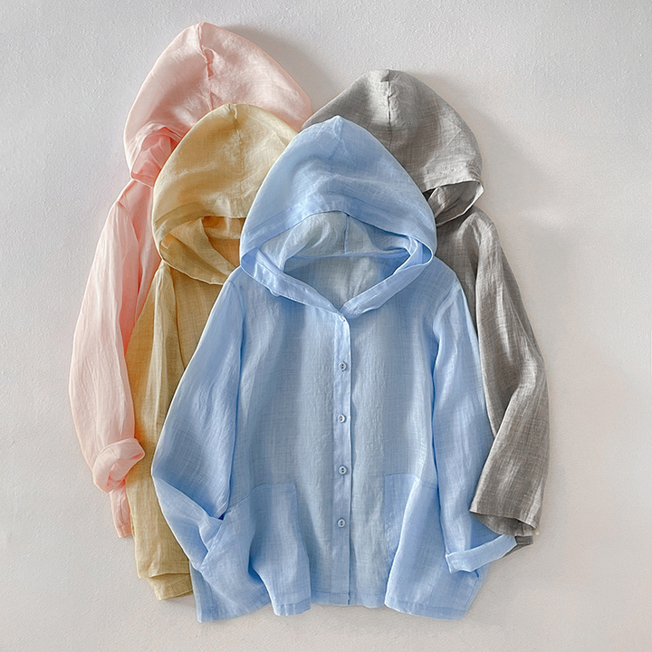 Anya Summer Linen Hoodie