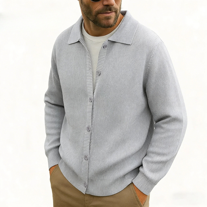 Travis Polo Button Cardigan