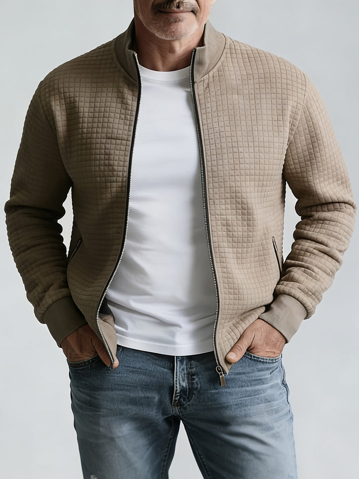 Evander Stand-Collar Zip Jacket