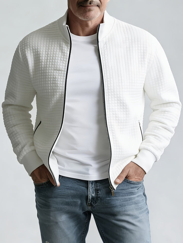 Evander Stand-Collar Zip Jacket