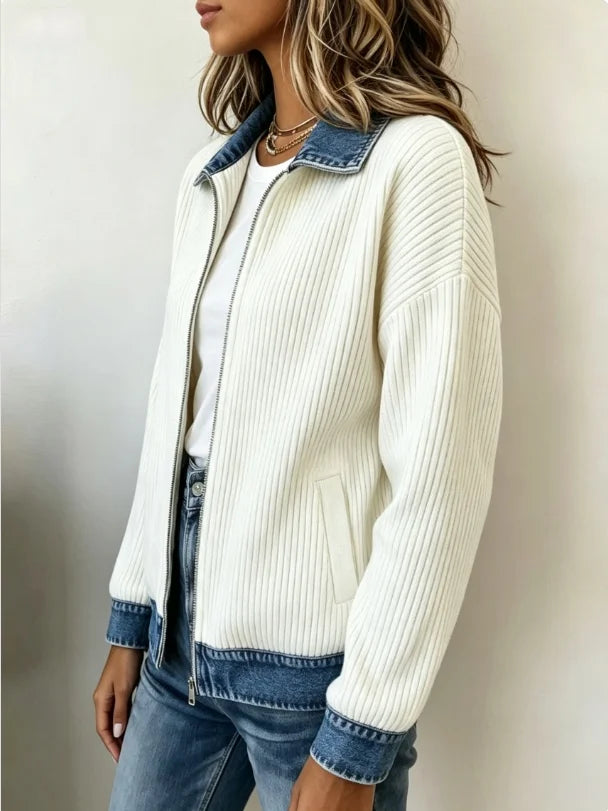 Harlow Denim Trim Jacket