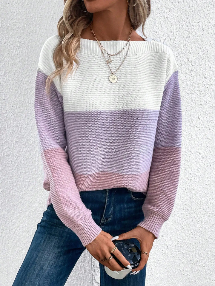 Thalia Color Block Sweater
