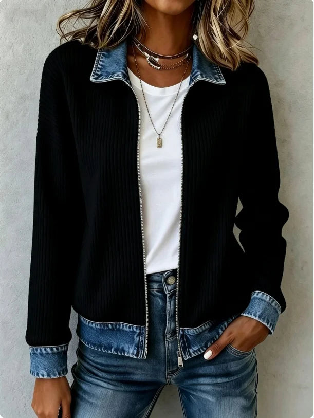 Harlow Denim Trim Jacket
