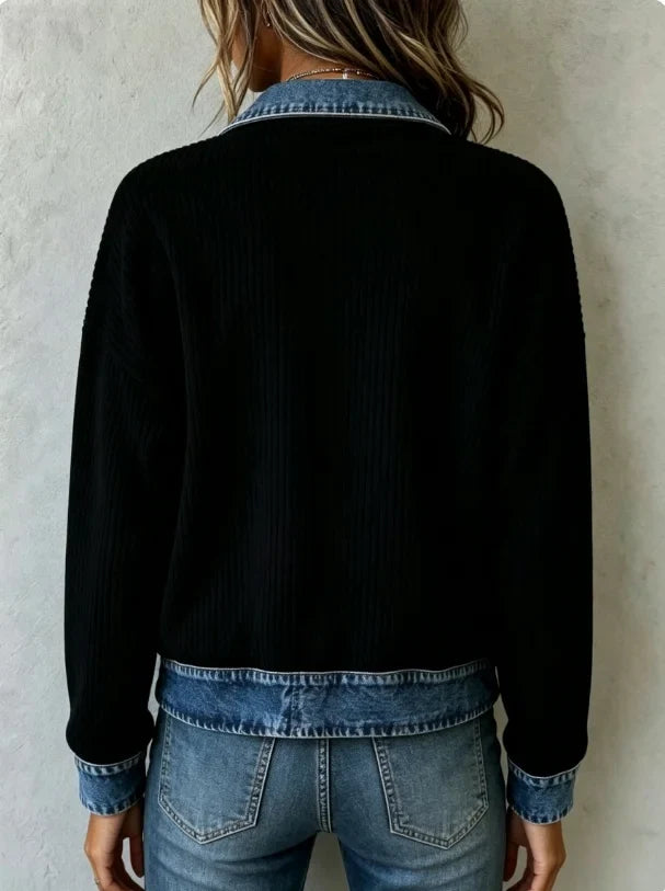 Harlow Denim Trim Jacket