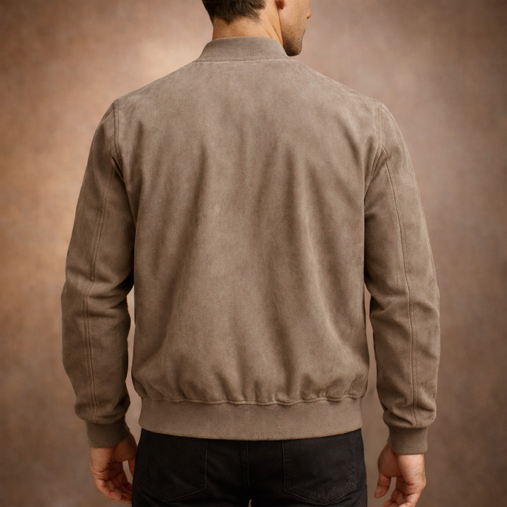 William Suede Bomber Jacket