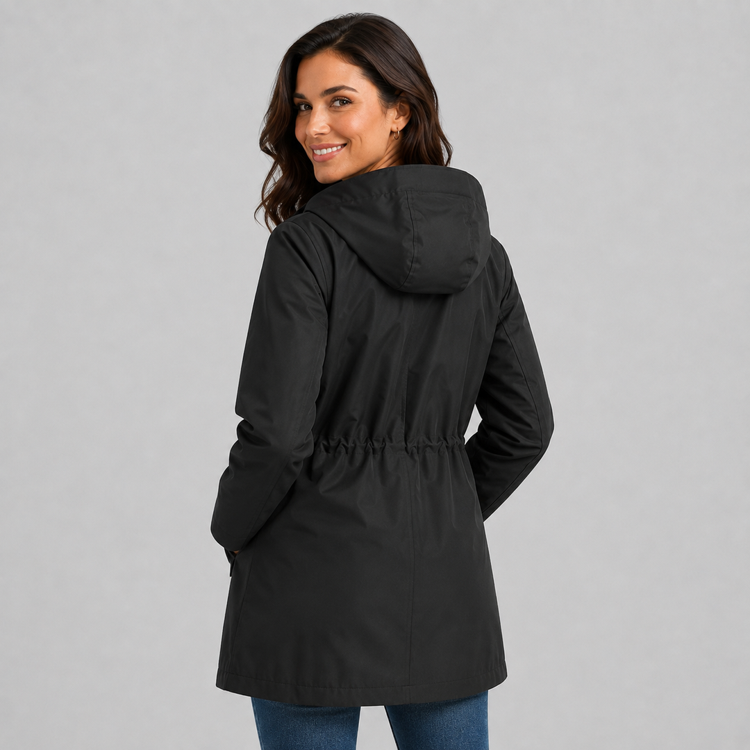 Brenna Drawstring Waist Raincoat