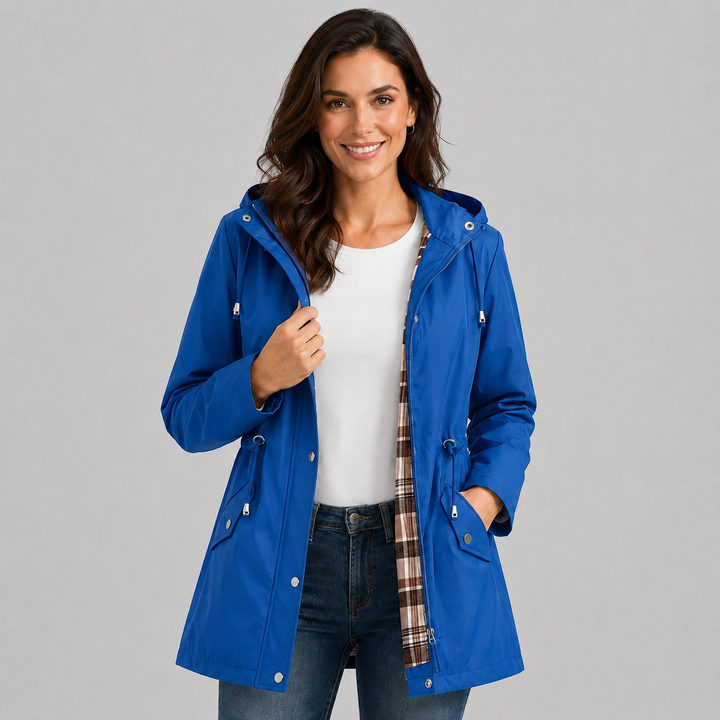 Brenna Drawstring Waist Raincoat