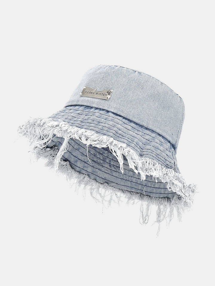 Declan Frayed Edge Bucket Hat