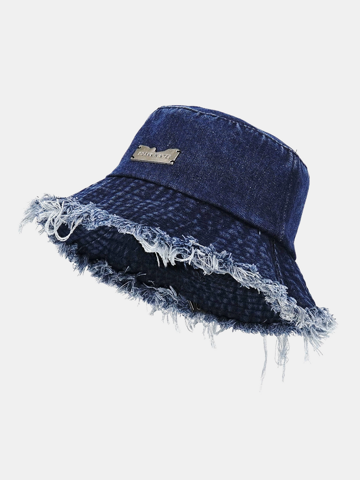 Declan Frayed Edge Bucket Hat