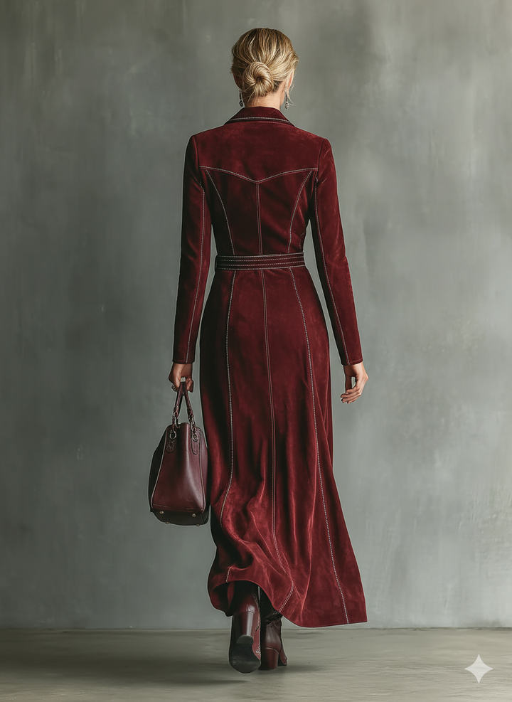 Linden Belted Waist Maxi Dress