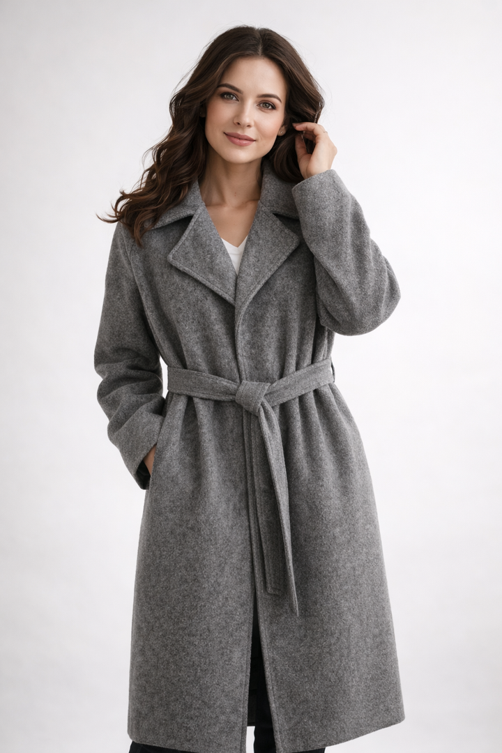 Vesperine Belted Wrap Coat