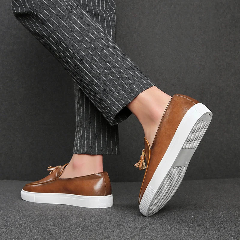 Harwick Tasseled Leather Loafer