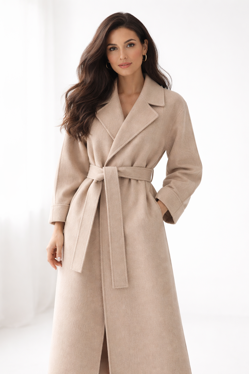Vesperine Belted Wrap Coat
