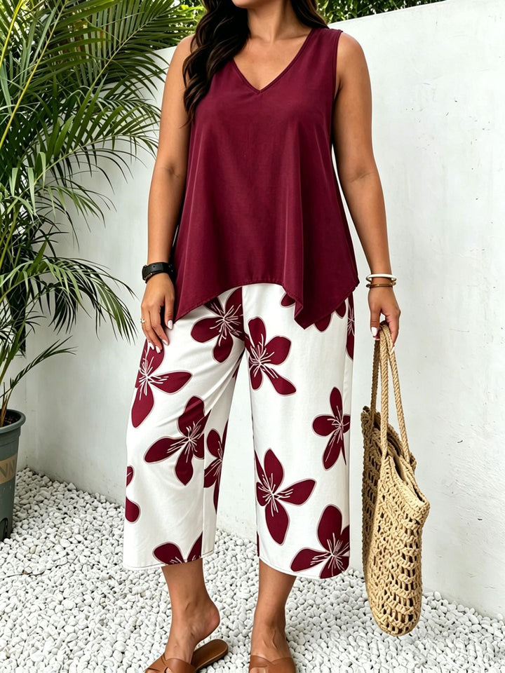 Elora Floral Print Two-Piece Set