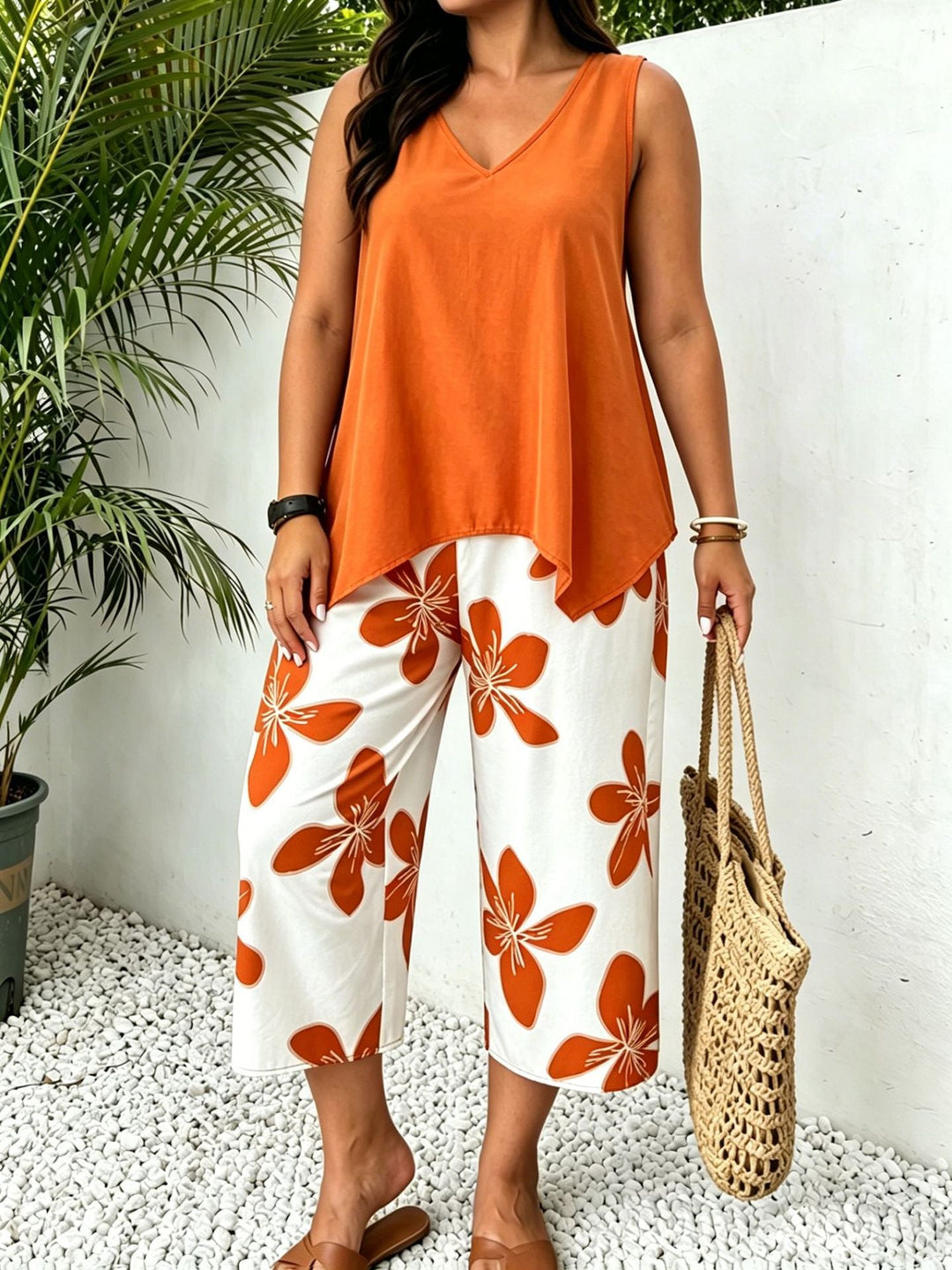 Elora Floral Print Two-Piece Set