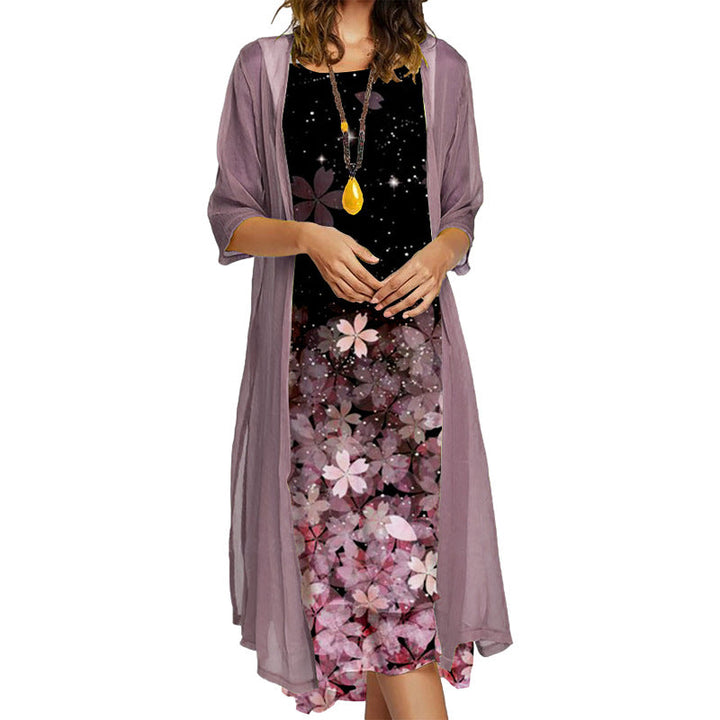 Araya Floral Cardigan Midi Dress