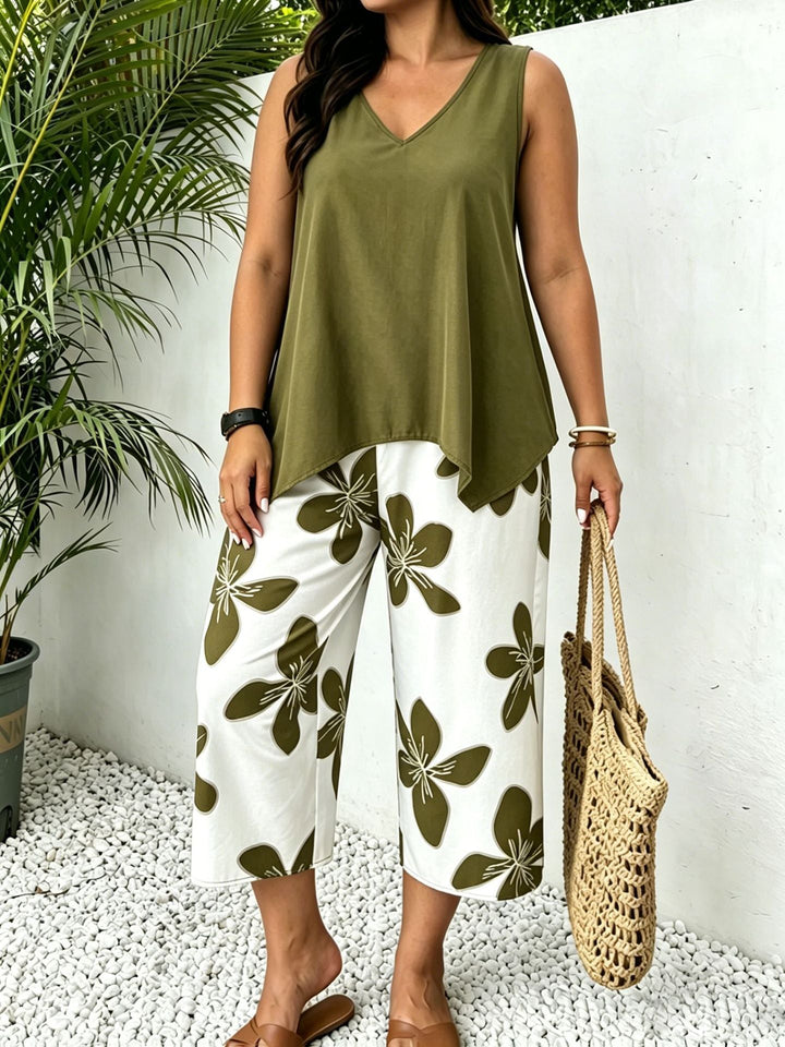 Elora Floral Print Two-Piece Set