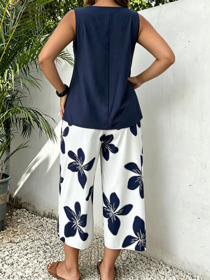 Elora Floral Print Two-Piece Set